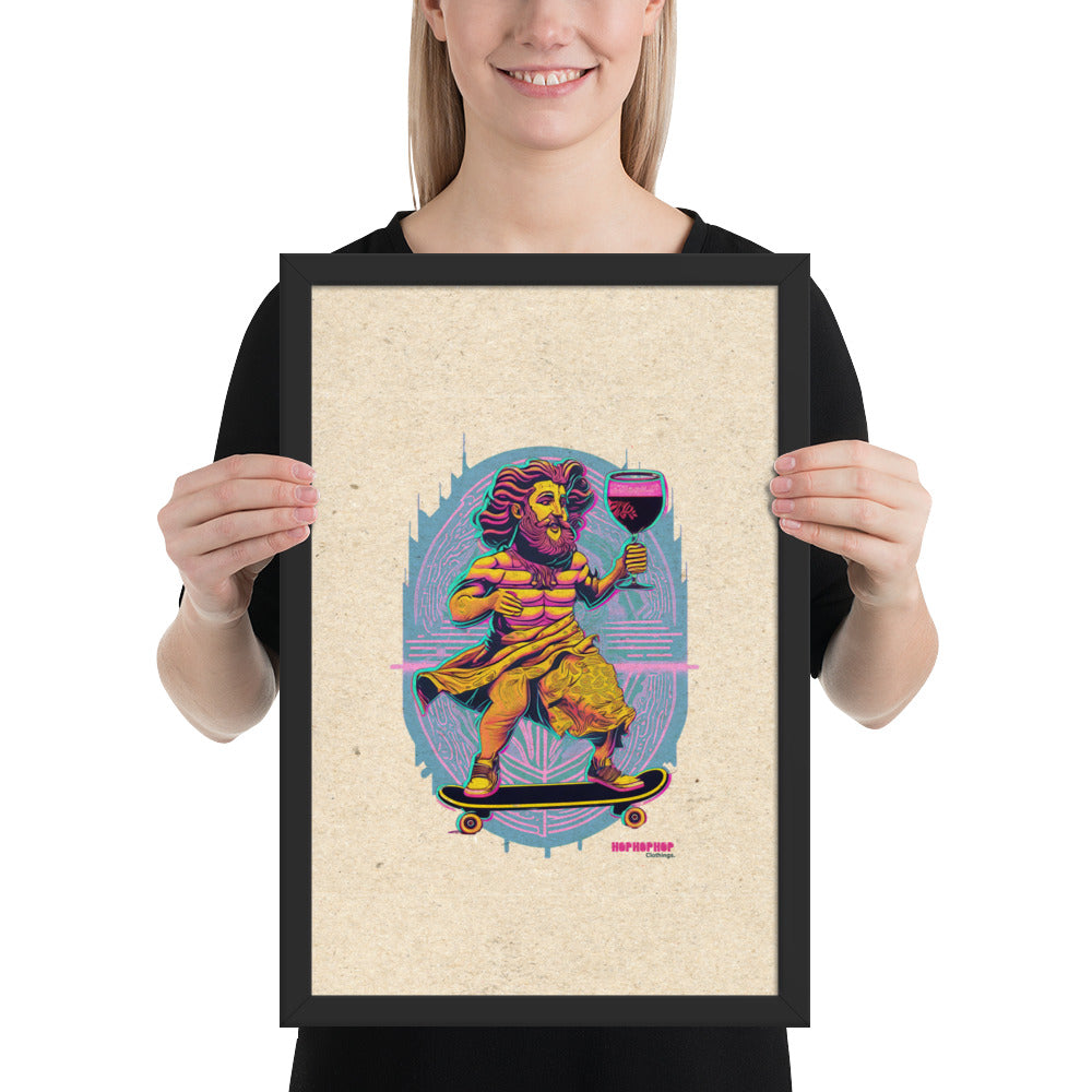 Hop Hop Hop - DVS - Bacchus Rider - Affiche Encadrée