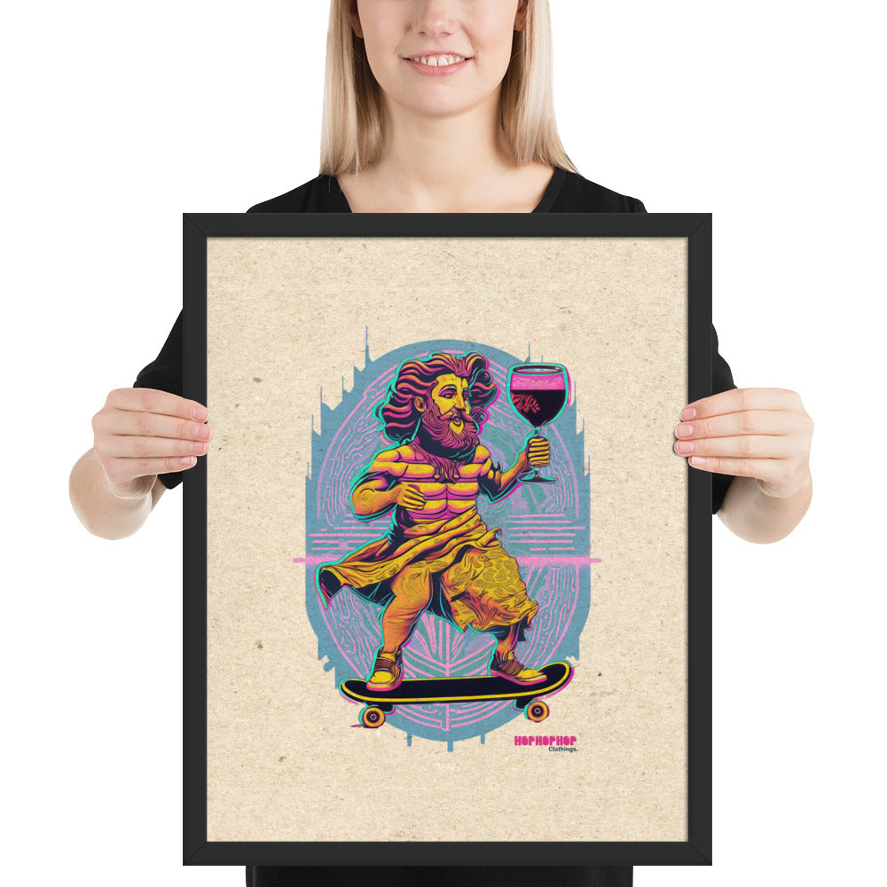 Hop Hop Hop - DVS - Bacchus Rider - Affiche Encadrée