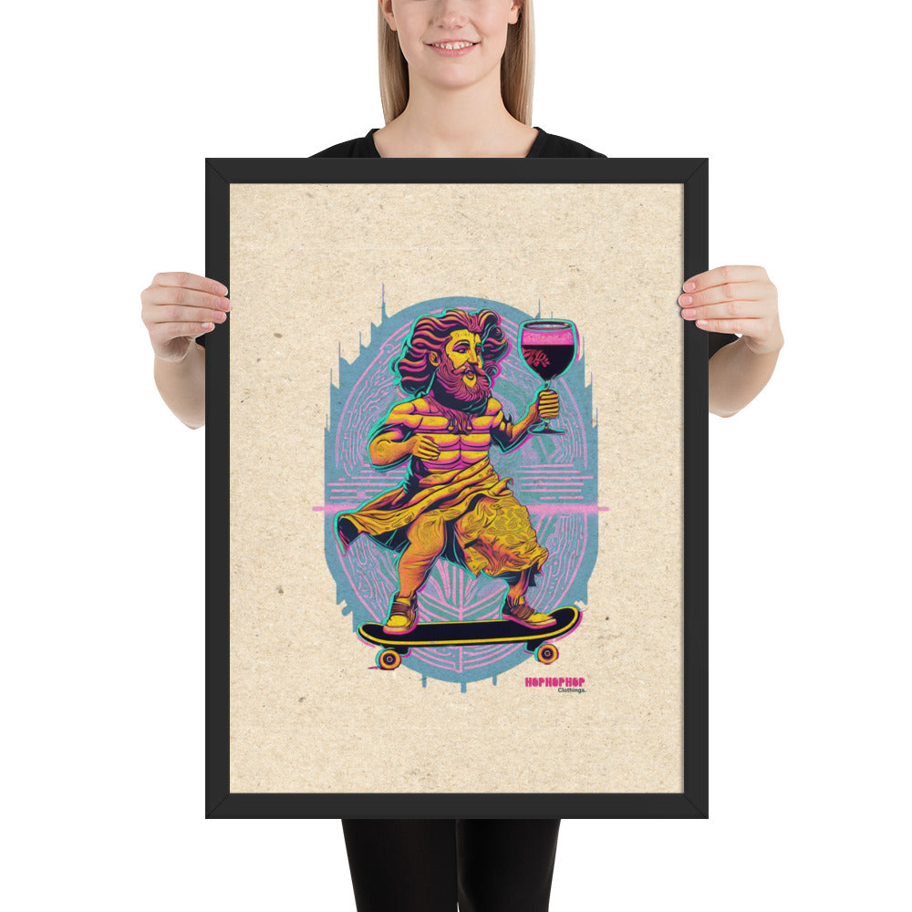 Hop Hop Hop - DVS - Bacchus Rider - Affiche Encadrée