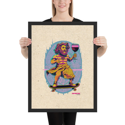Hop Hop Hop - DVS - Bacchus Rider - Affiche Encadrée