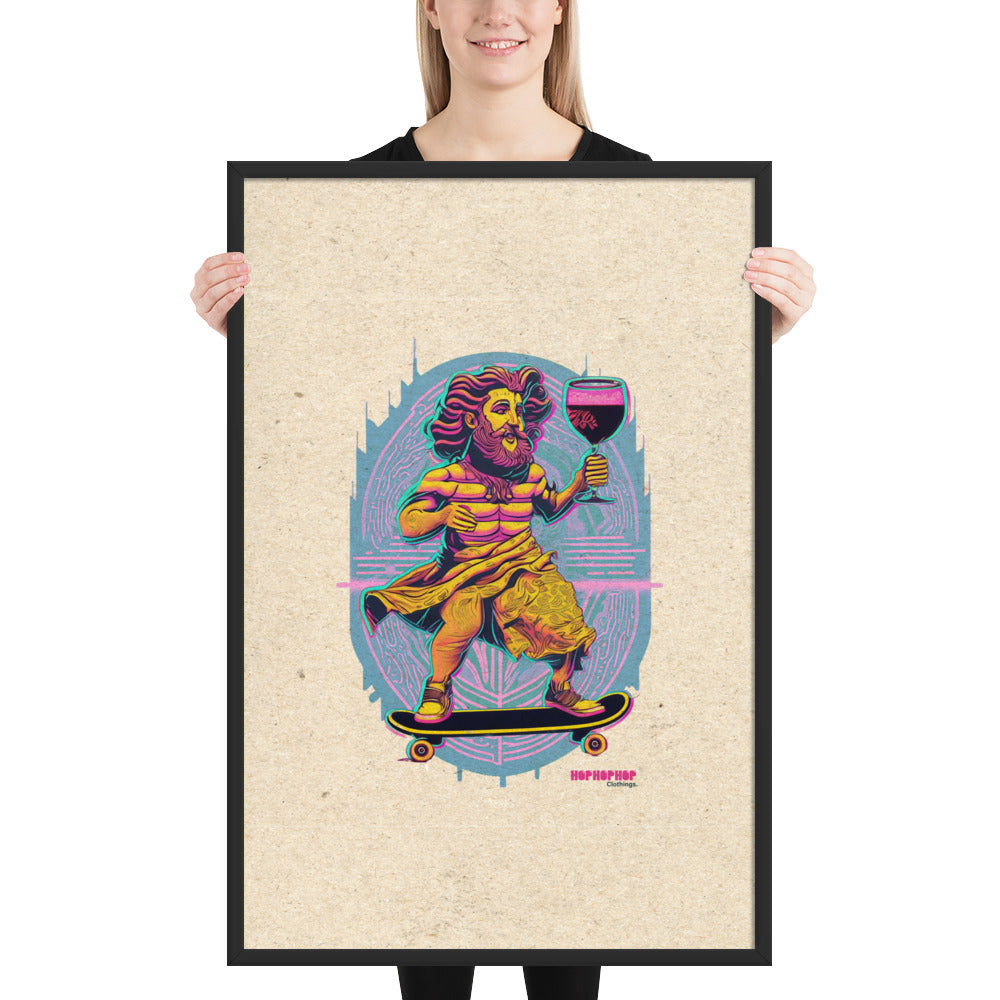 Hop Hop Hop - DVS - Bacchus Rider - Affiche Encadrée