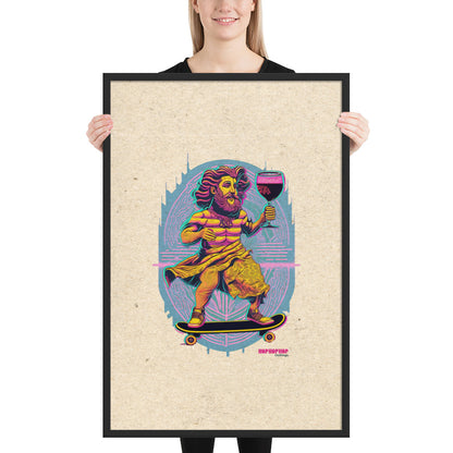 Hop Hop Hop - DVS - Bacchus Rider - Affiche Encadrée