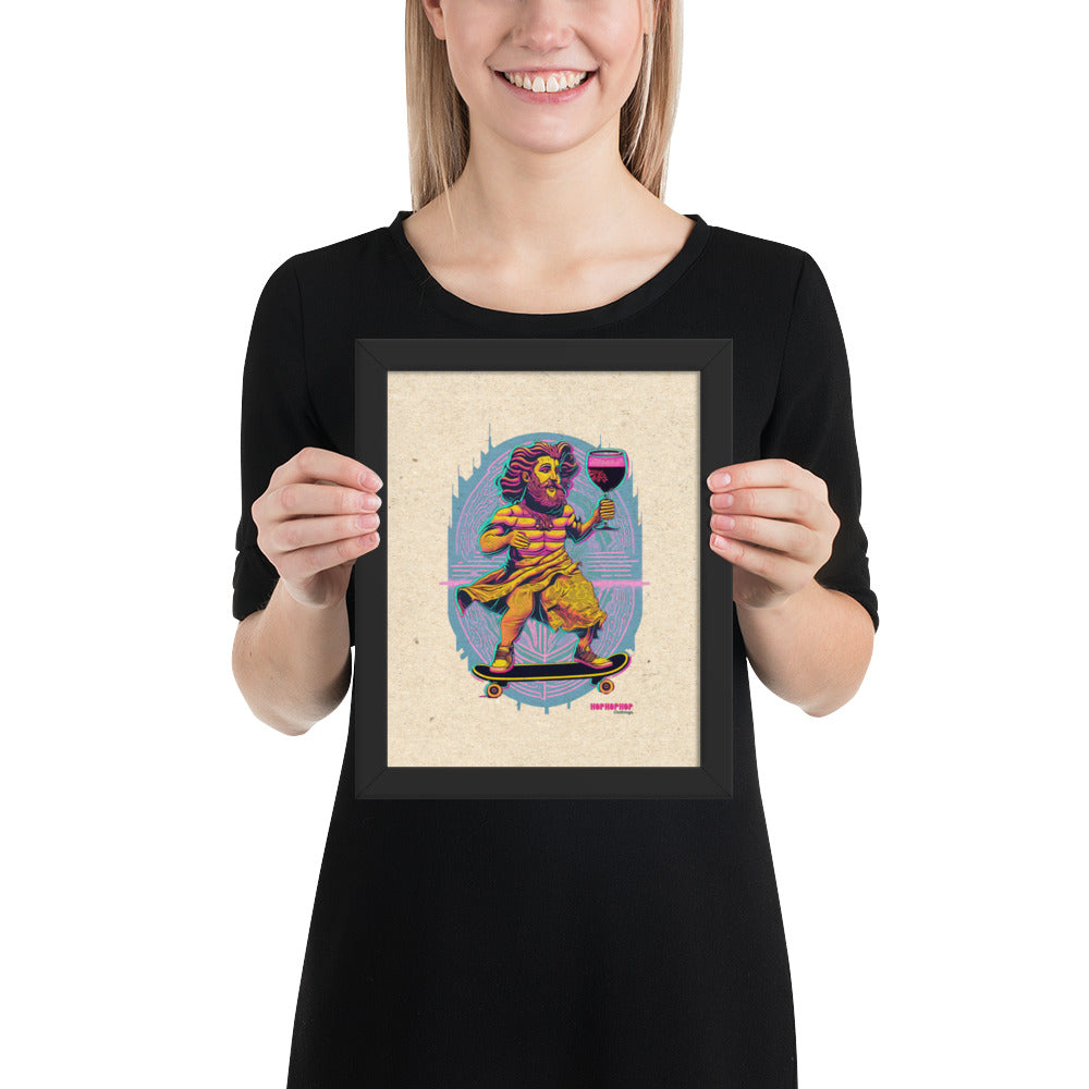 Hop Hop Hop - DVS - Bacchus Rider - Affiche Encadrée