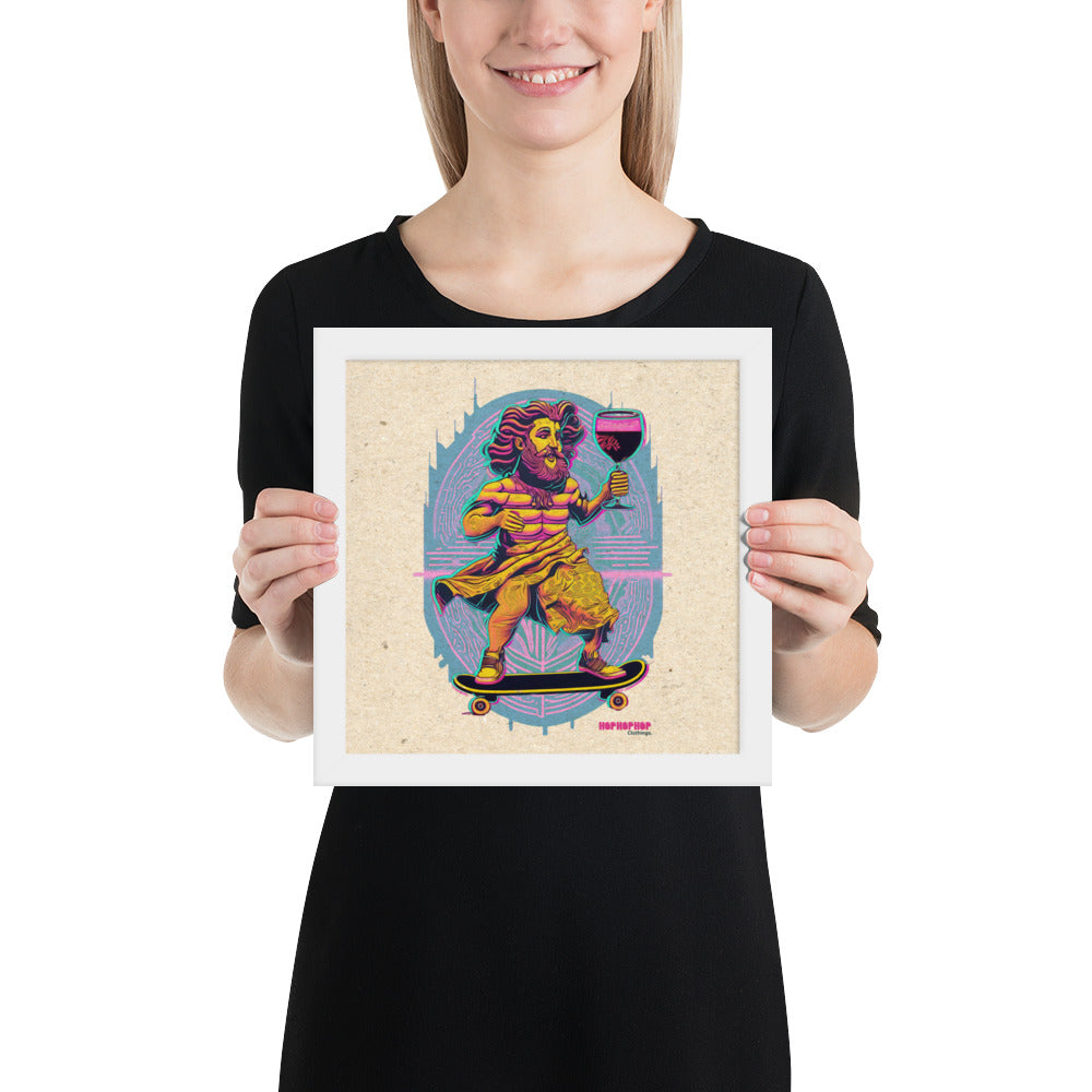 Hop Hop Hop - DVS - Bacchus Rider - Affiche Encadrée