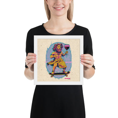 Hop Hop Hop - DVS - Bacchus Rider - Affiche Encadrée