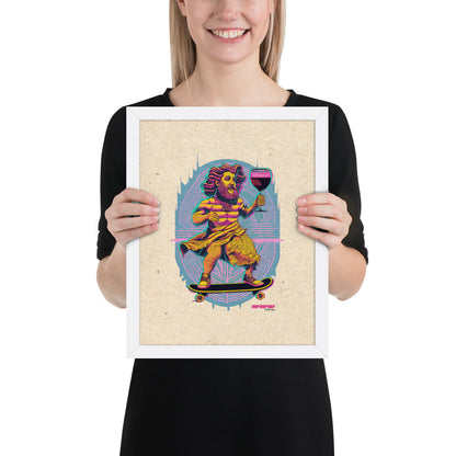 Hop Hop Hop - DVS - Bacchus Rider - Affiche Encadrée