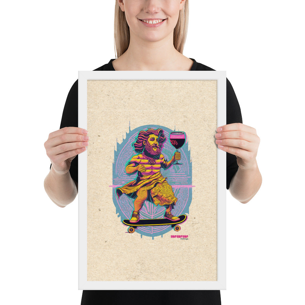 Hop Hop Hop - DVS - Bacchus Rider - Affiche Encadrée
