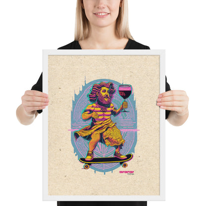 Hop Hop Hop - DVS - Bacchus Rider - Affiche Encadrée