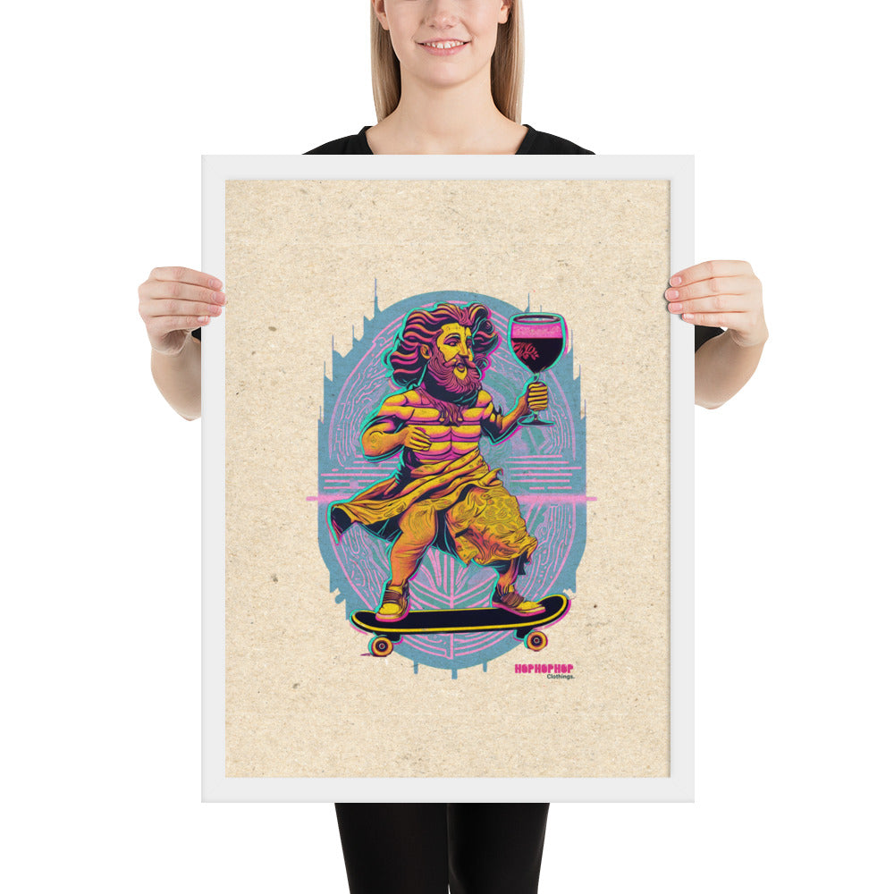 Hop Hop Hop - DVS - Bacchus Rider - Affiche Encadrée