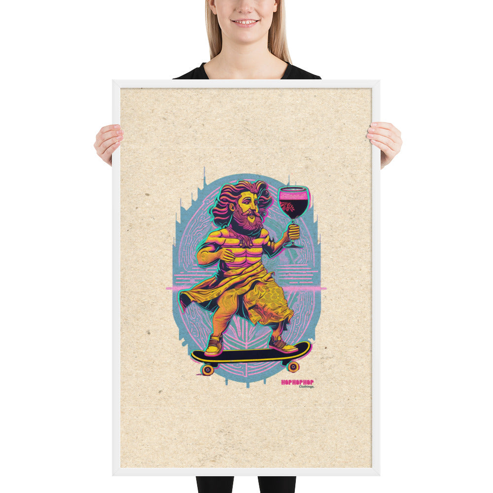 Hop Hop Hop - DVS - Bacchus Rider - Affiche Encadrée