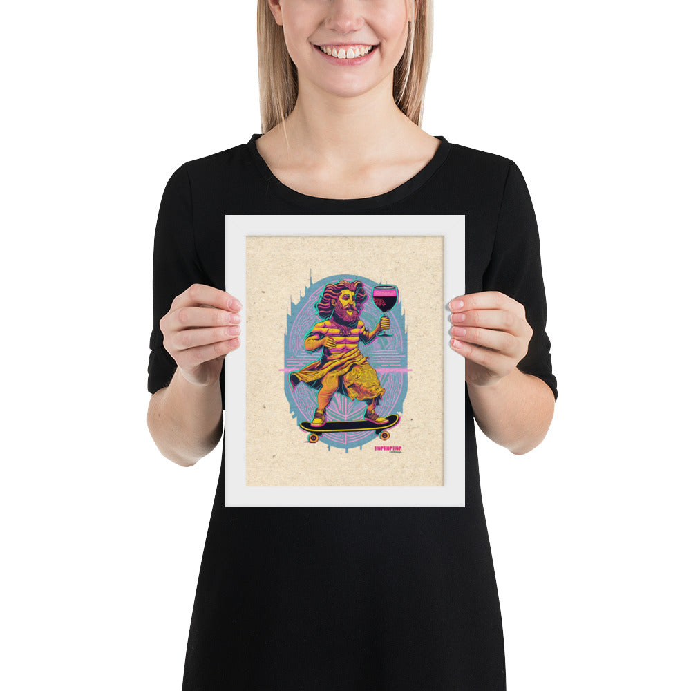 Hop Hop Hop - DVS - Bacchus Rider - Affiche Encadrée