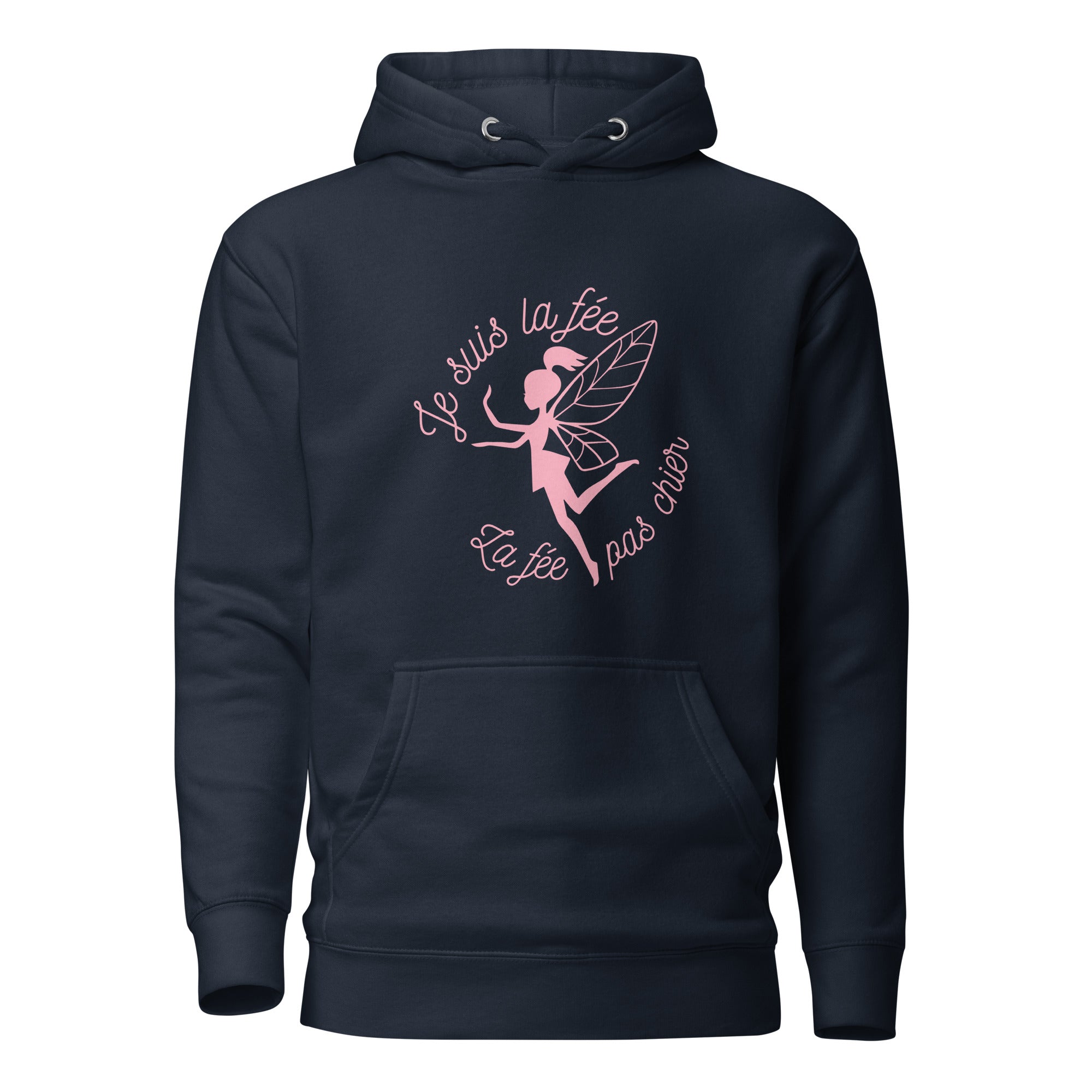 fee-pas-chier-sweat-capuche-personnalise-navy-rose