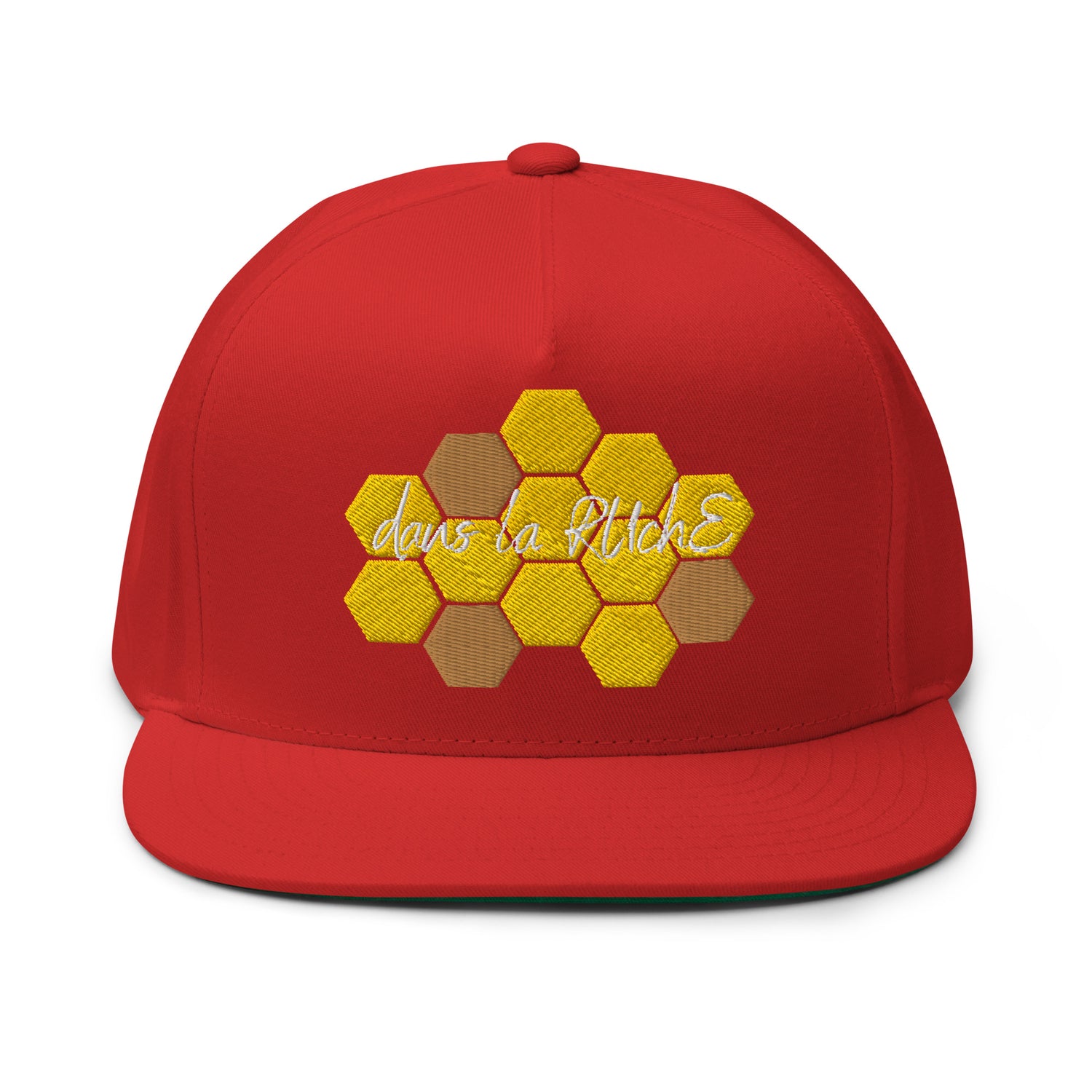 Dans la ruche - Casquette à Visière Plate - Brodée