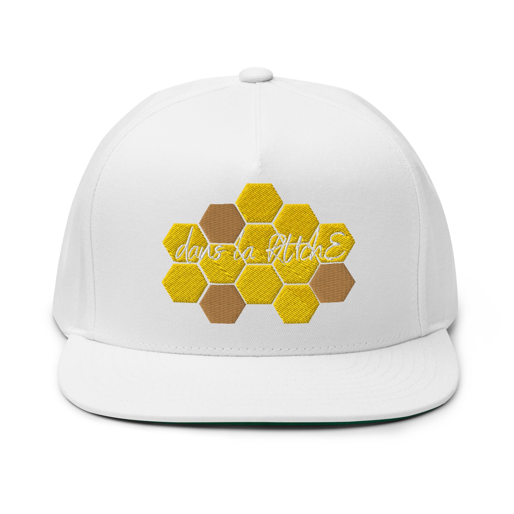Dans la ruche - Casquette à Visière Plate - Brodée