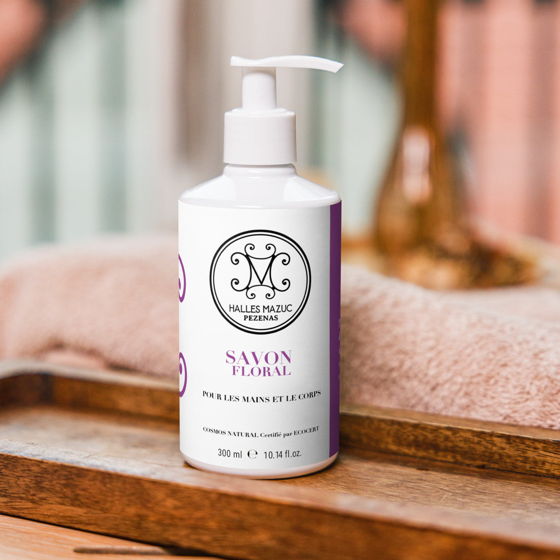 Halles Mazuc - Savon parfum floral pour les mains et le corps