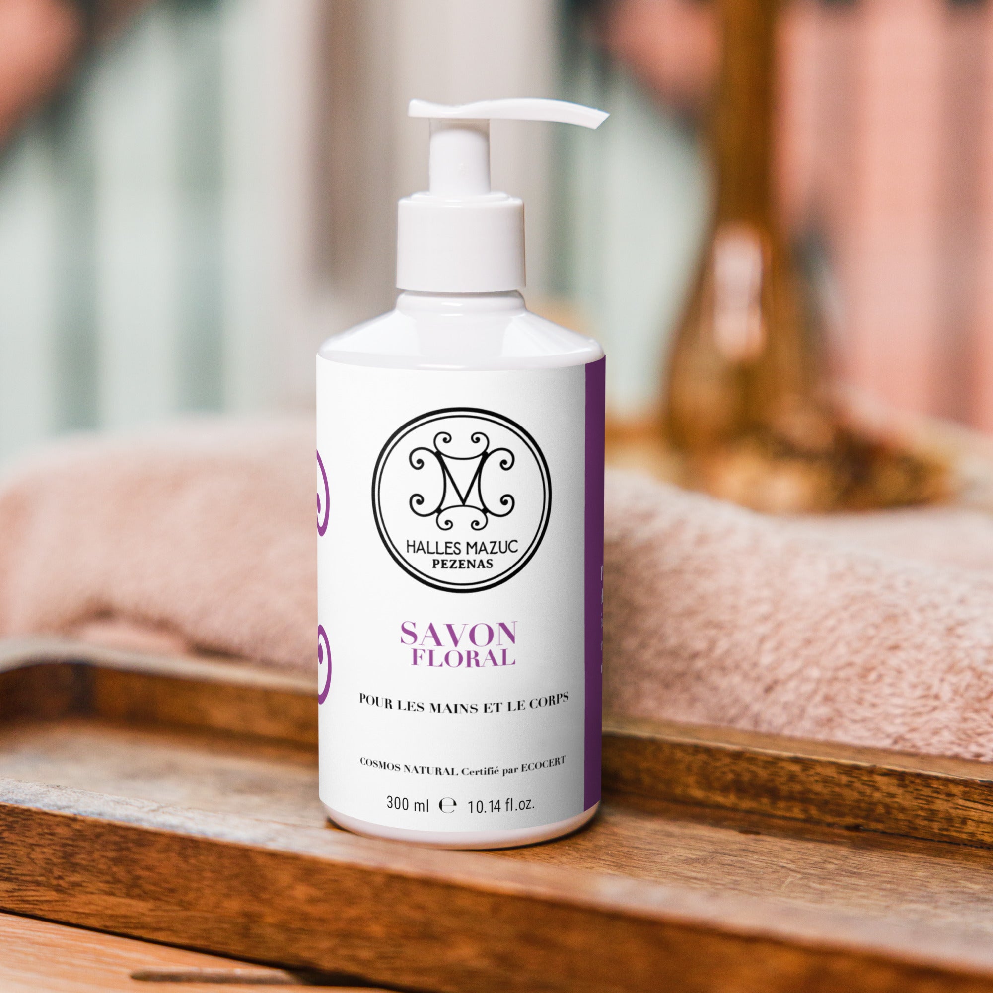 Halles Mazuc - Savon parfum floral pour les mains et le corps