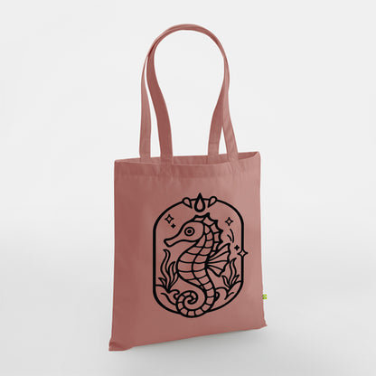 Hippocampe - Ma Carpette - Tote Bag en coton bio à piquer