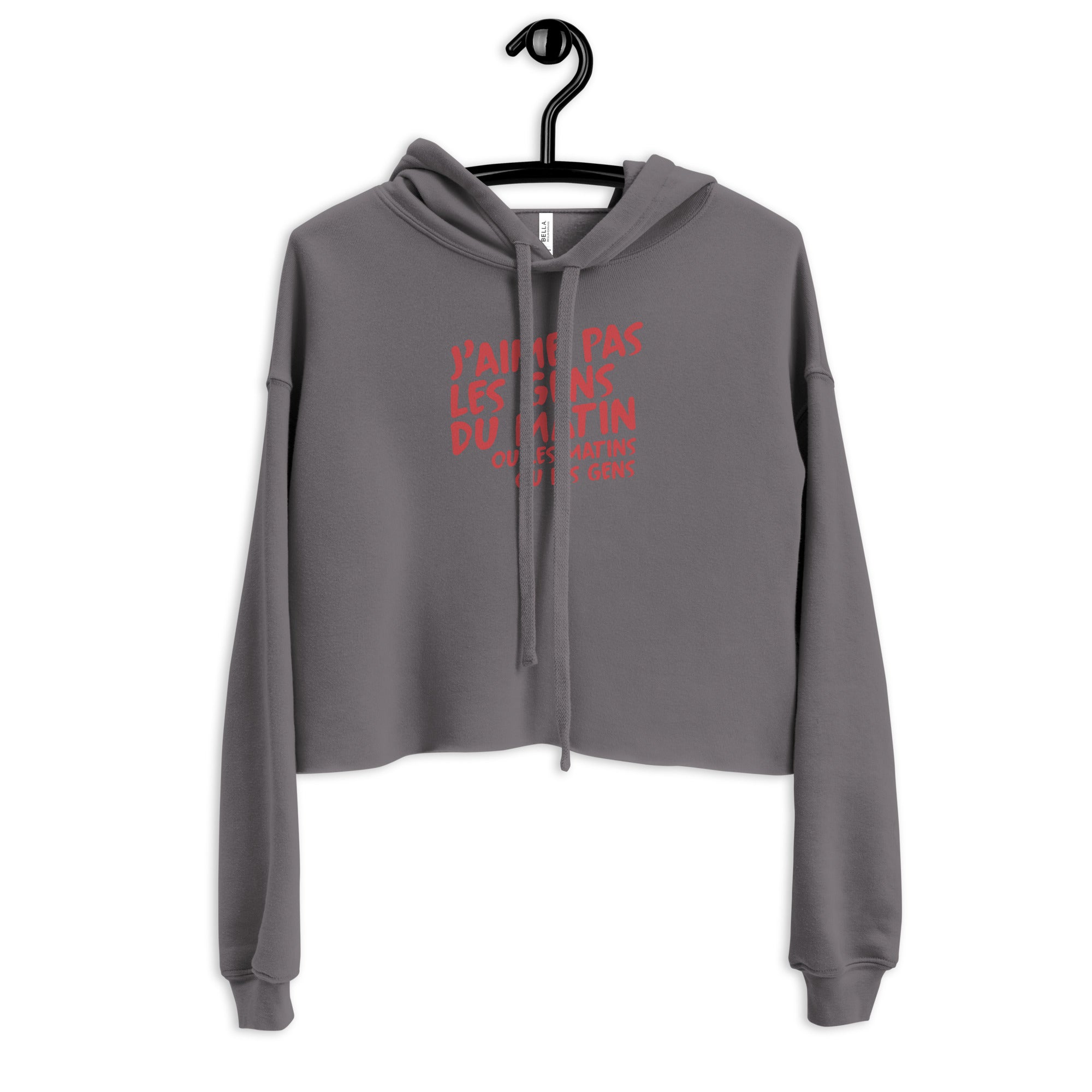 jaime-pas-les-gens-du-matin-crop-top-sweat-capuche-gris-rouge
