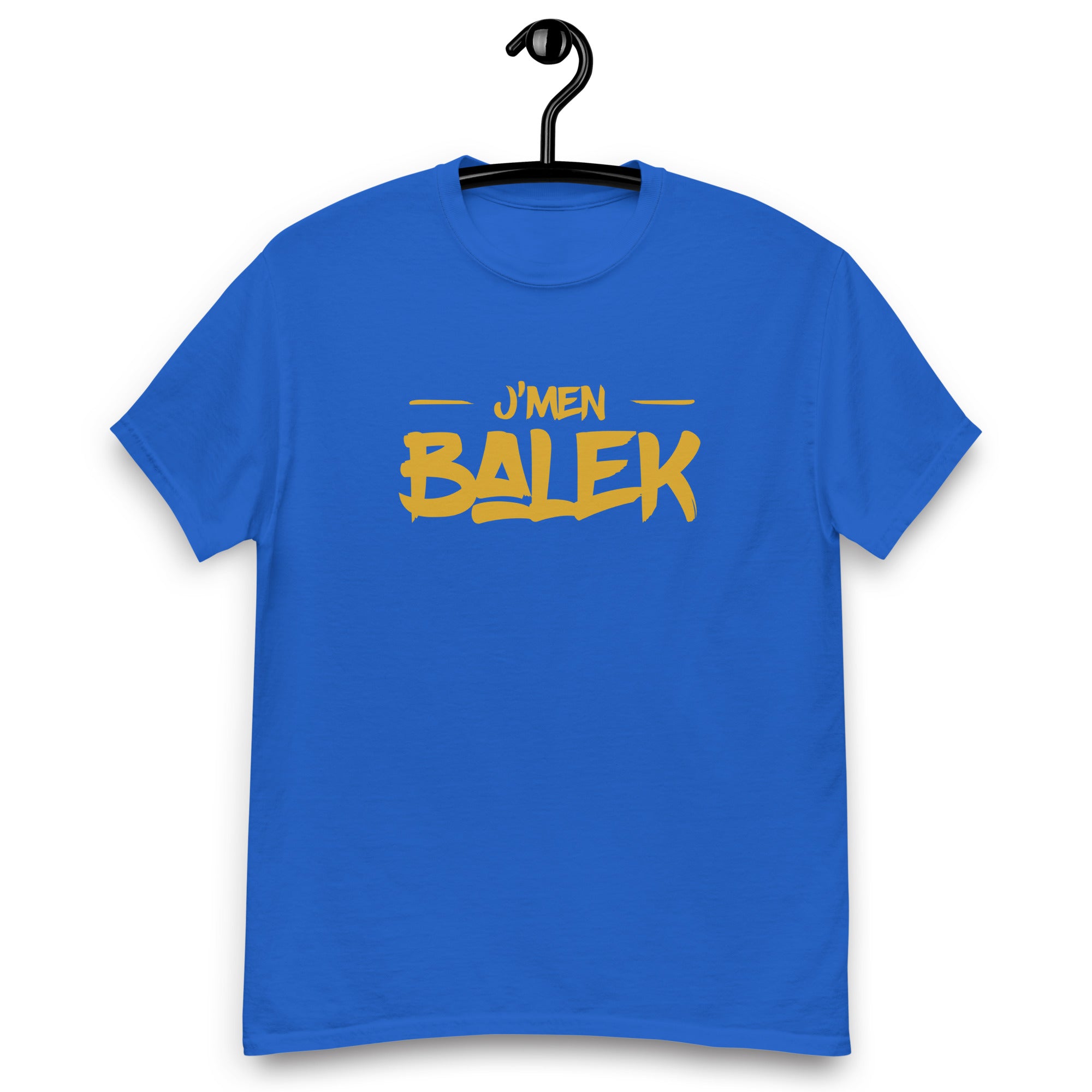 jmen-balek-t-shirt-personnalise-bleu-roi-jaune