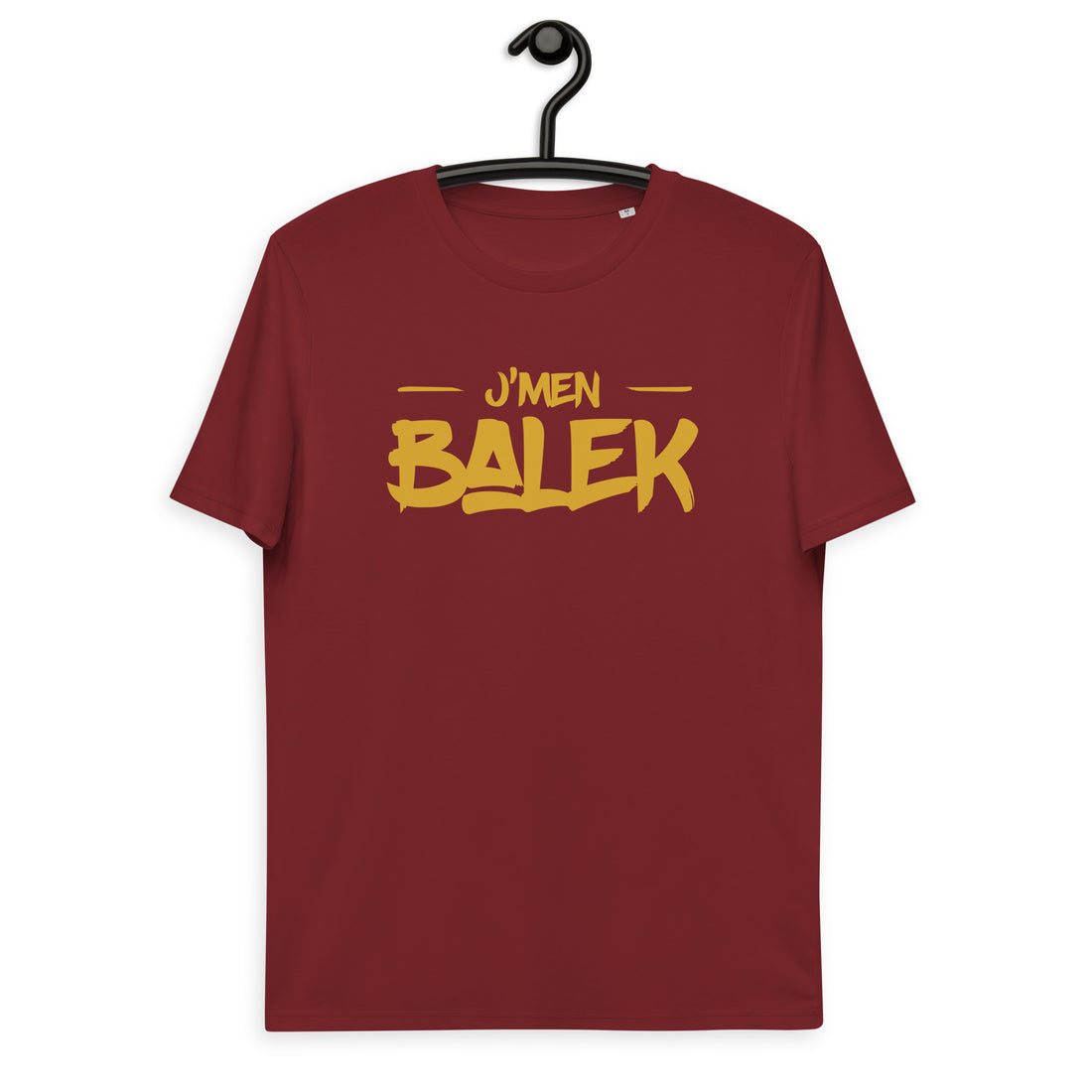 jmen-balek-tshirt-coton-bio-personnalise-bordeaux