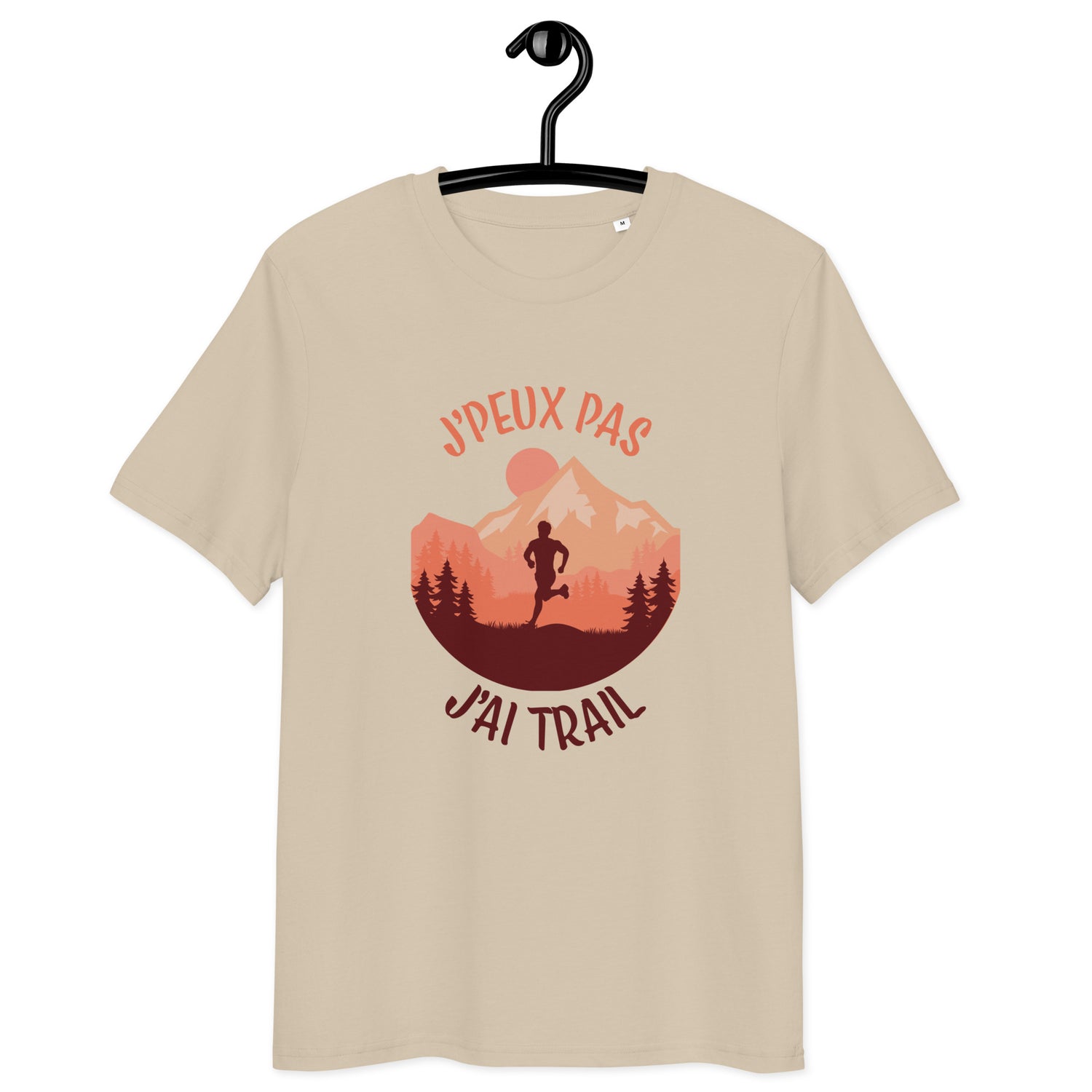 jpeux-pas-jai-trail-tshirt-personnalise-beige