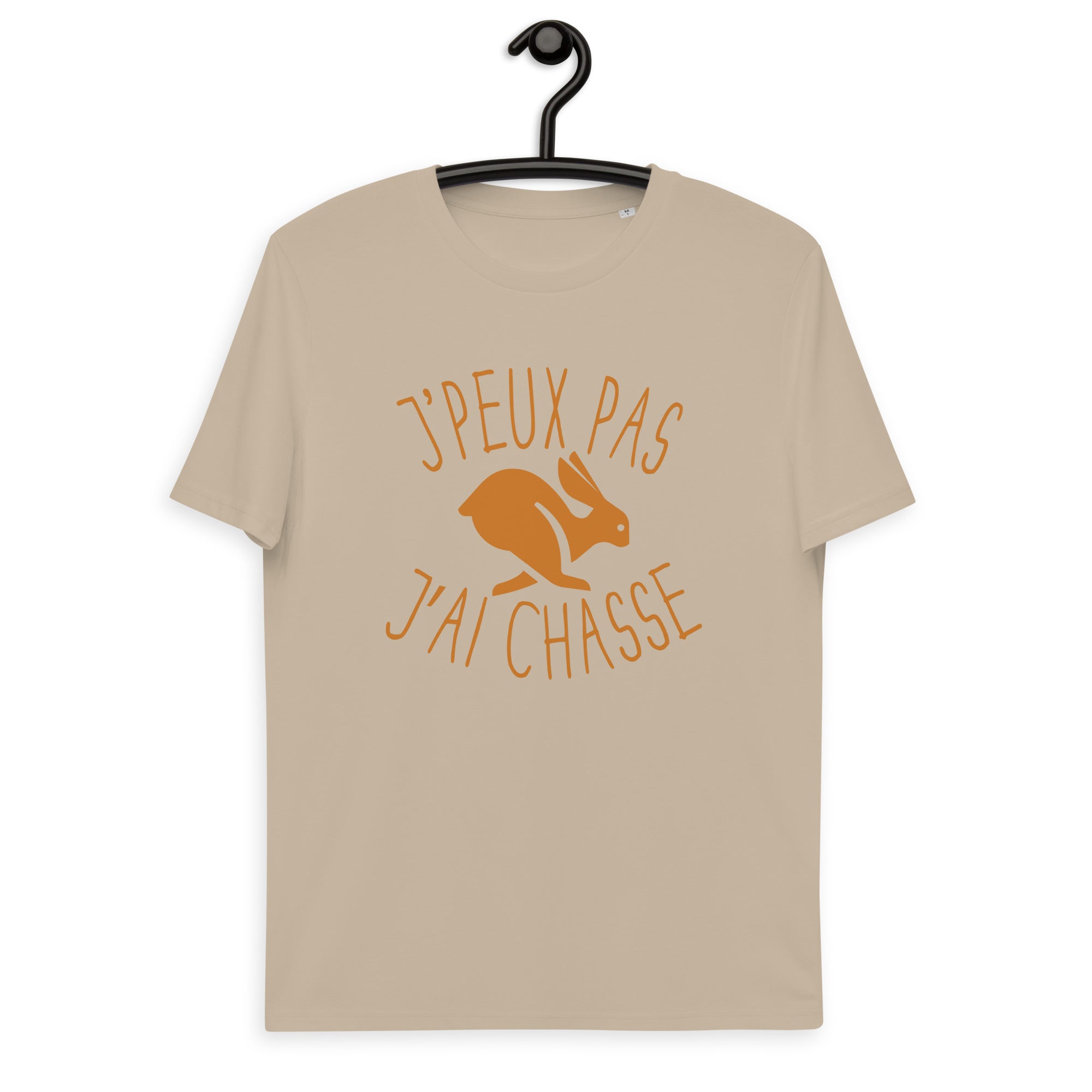 jpeuxpas-chasse-lievre-tshirt-personnalise-chasseur-beige