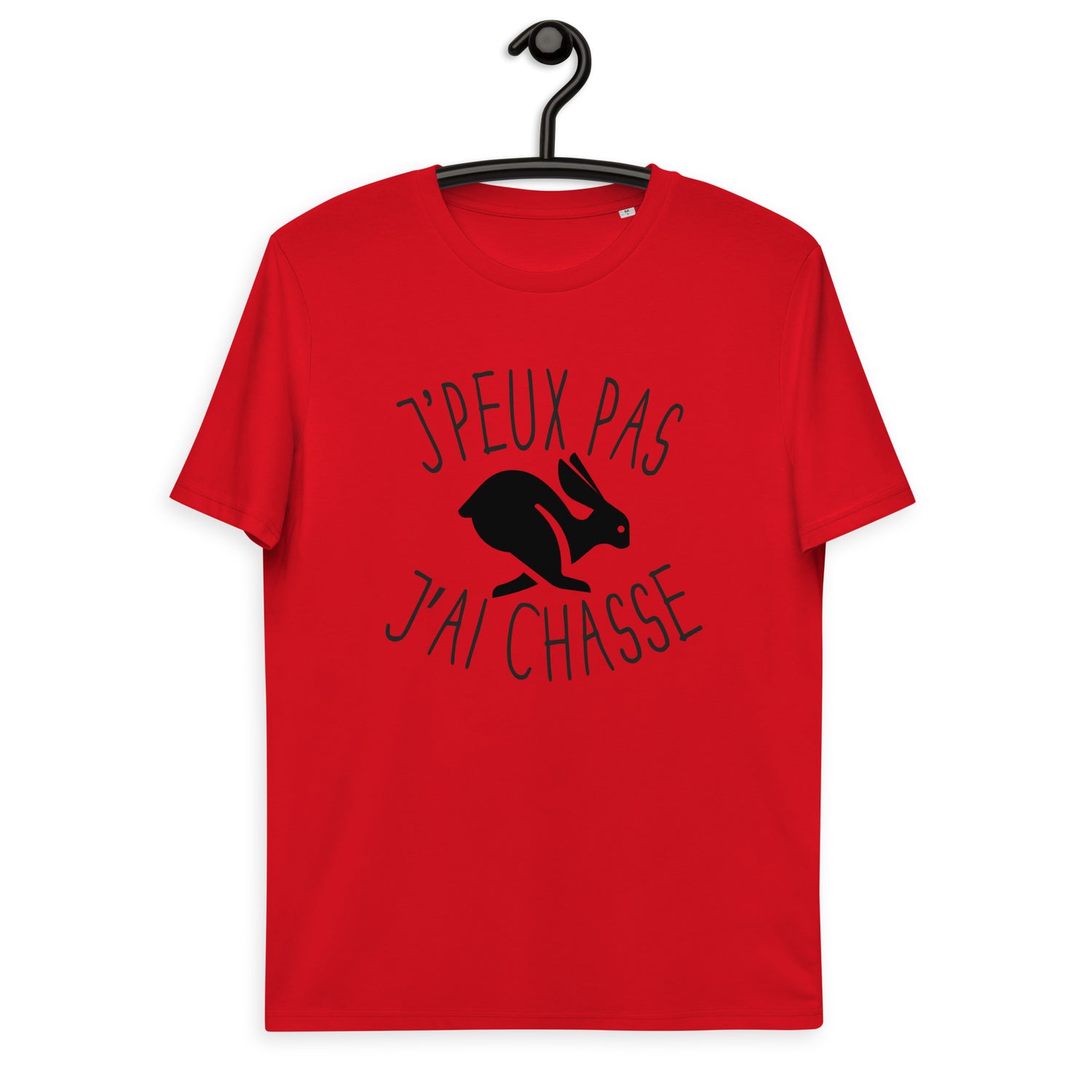 jpeuxpas-chasse-lievre-tshirt-personnalise-chasseur-rouge