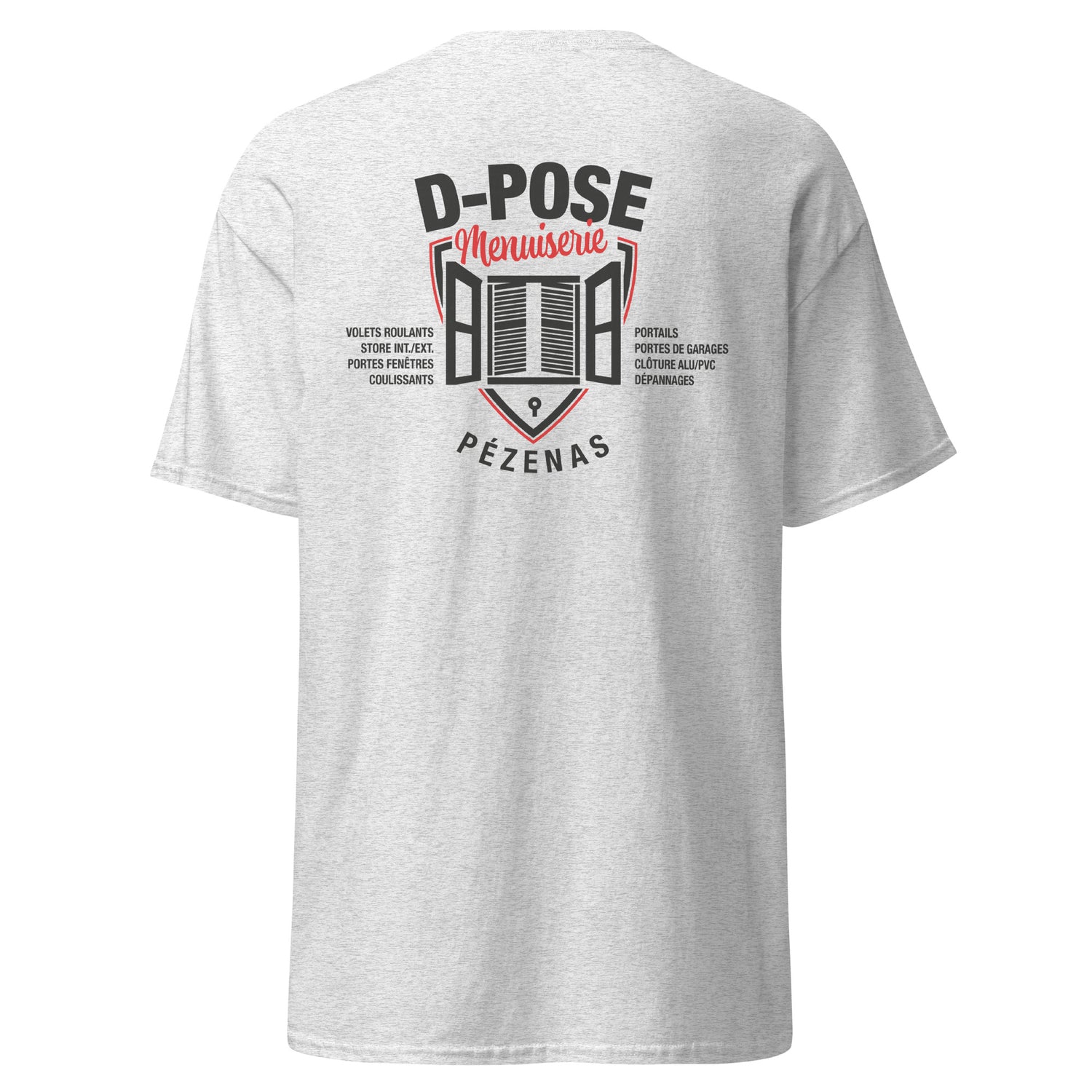 D-Pose - T-shirt classique homme imp num au dos uniquement