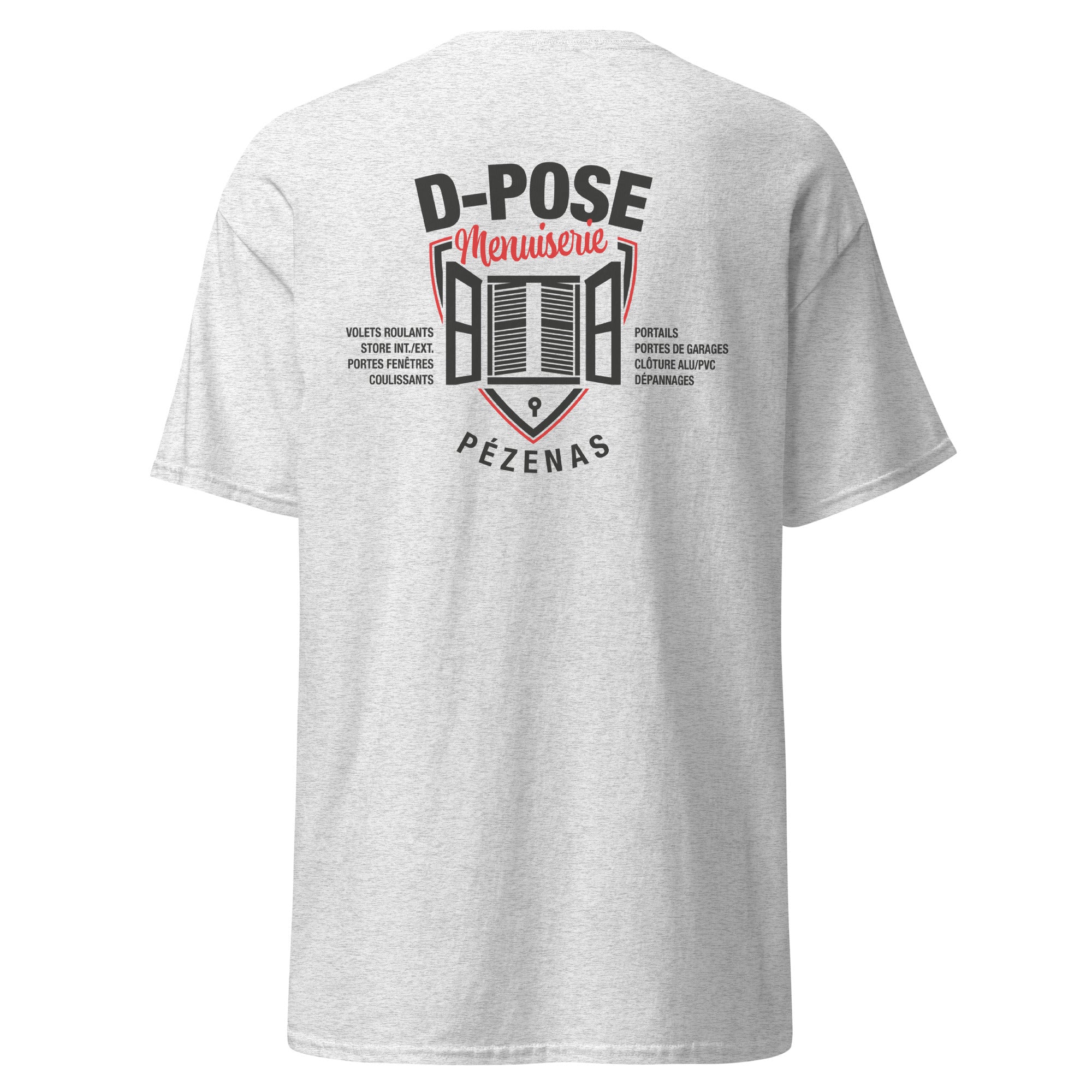 D-Pose - T-shirt classique homme imp num au dos uniquement