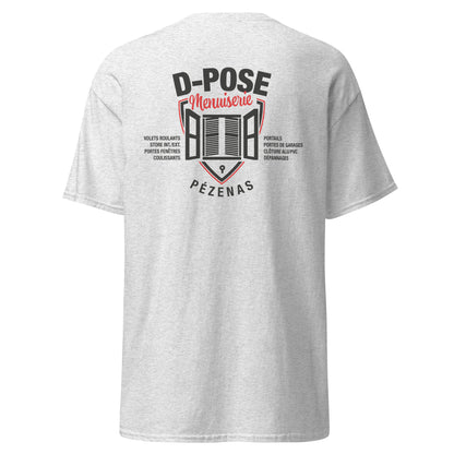 D-Pose - T-shirt classique homme imp num au dos uniquement
