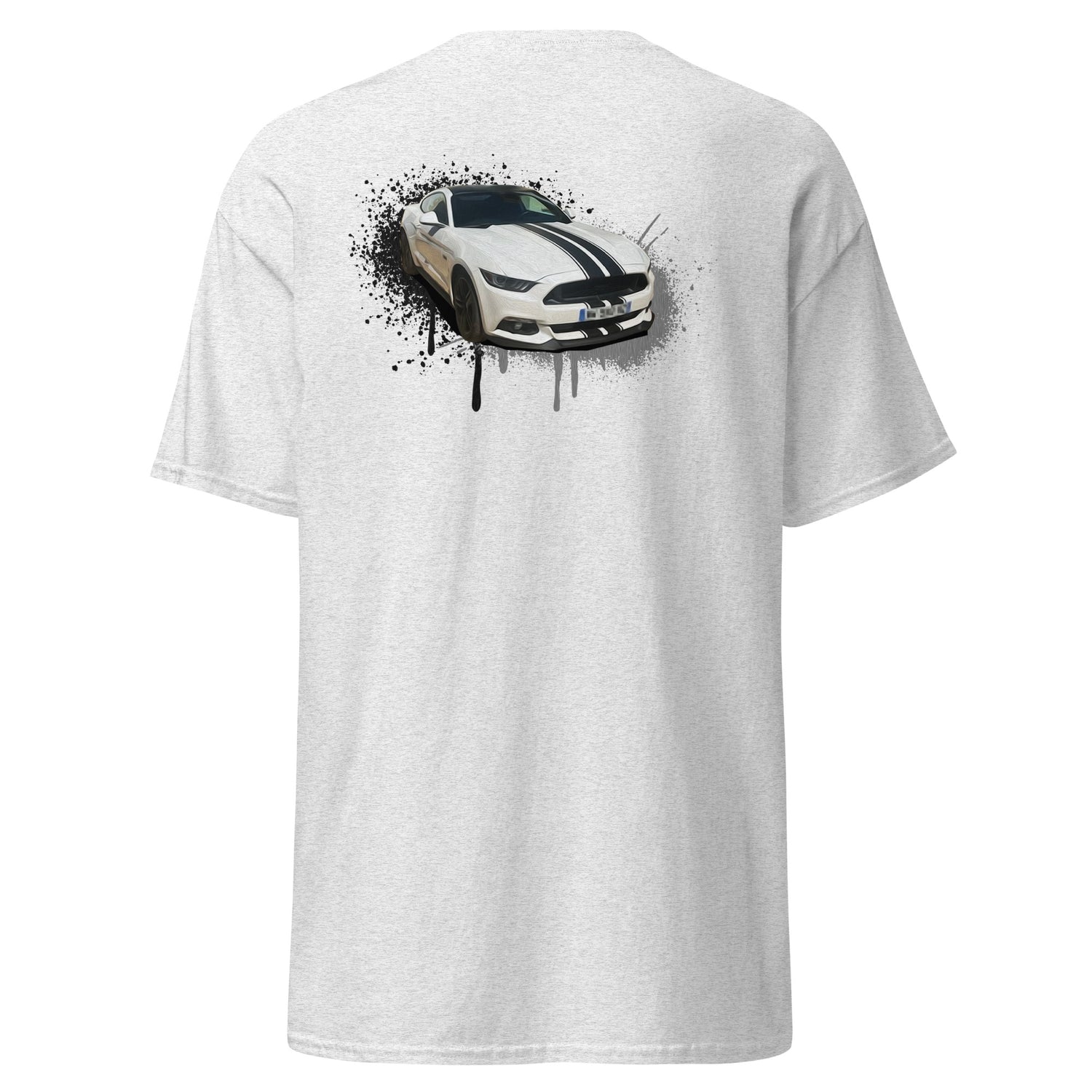 M Devaux - T-shirt classique homme impression cœur et dos