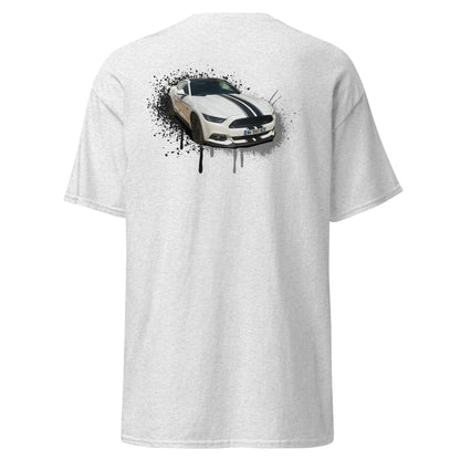 M Devaux - T-shirt classique homme impression cœur et dos