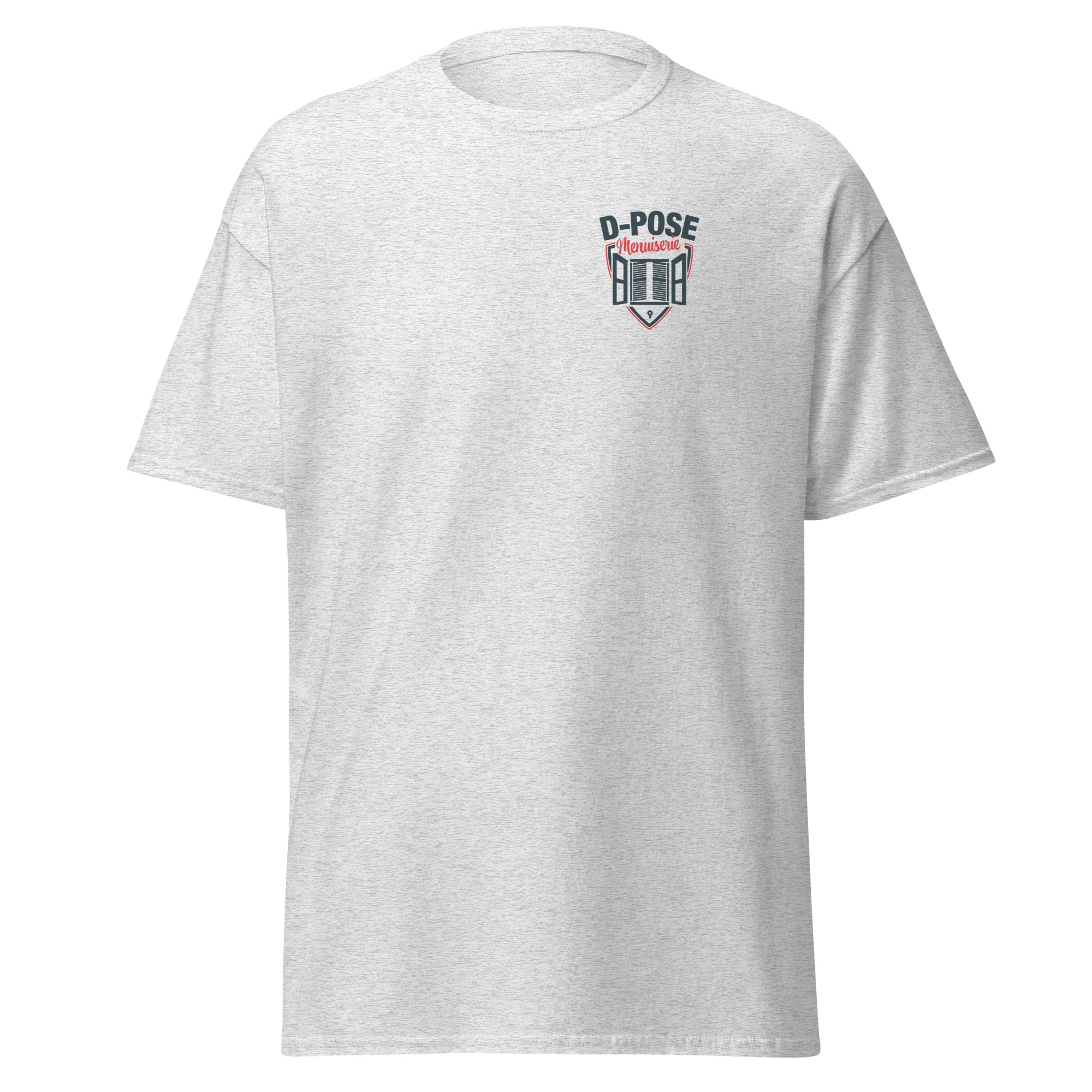 D-POSE - T-shirt classique homme impression num cœur et dos