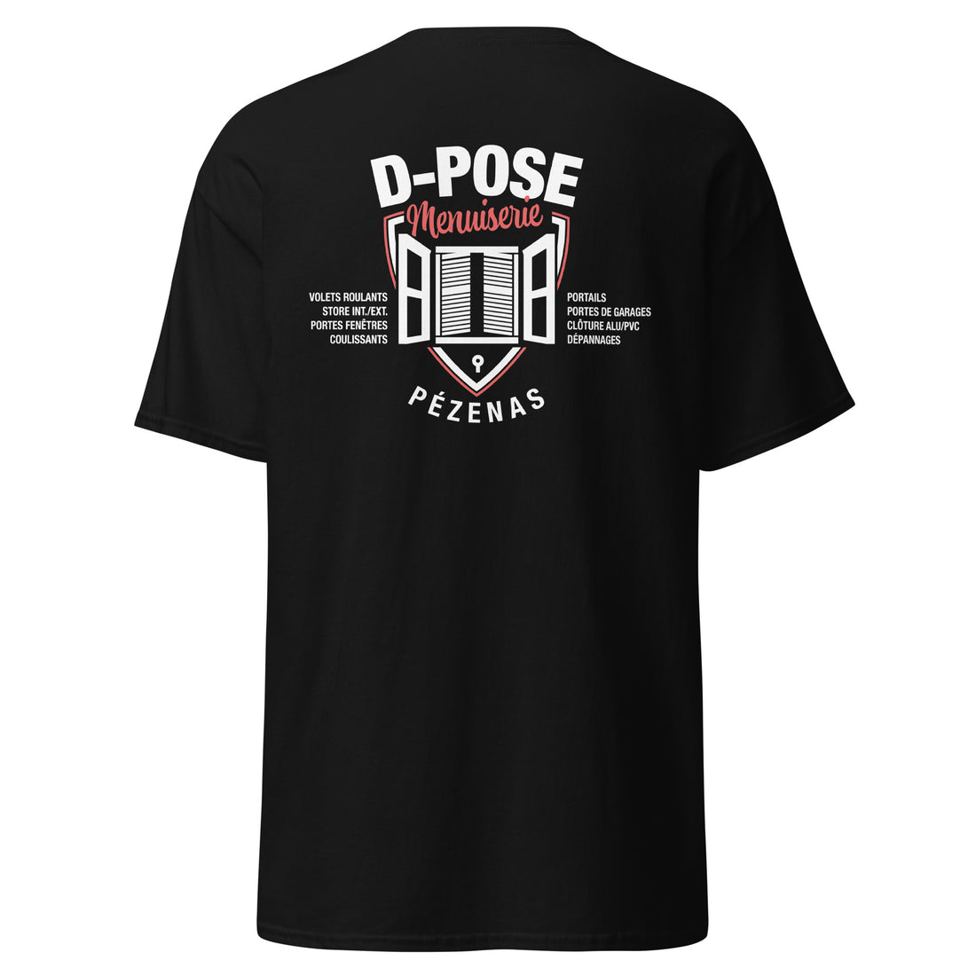 D-Pose - T-shirt classique homme imp num au dos uniquement
