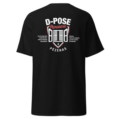 D-Pose - T-shirt classique homme imp num au dos uniquement