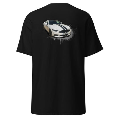 M Devaux - T-shirt classique homme impression cœur et dos