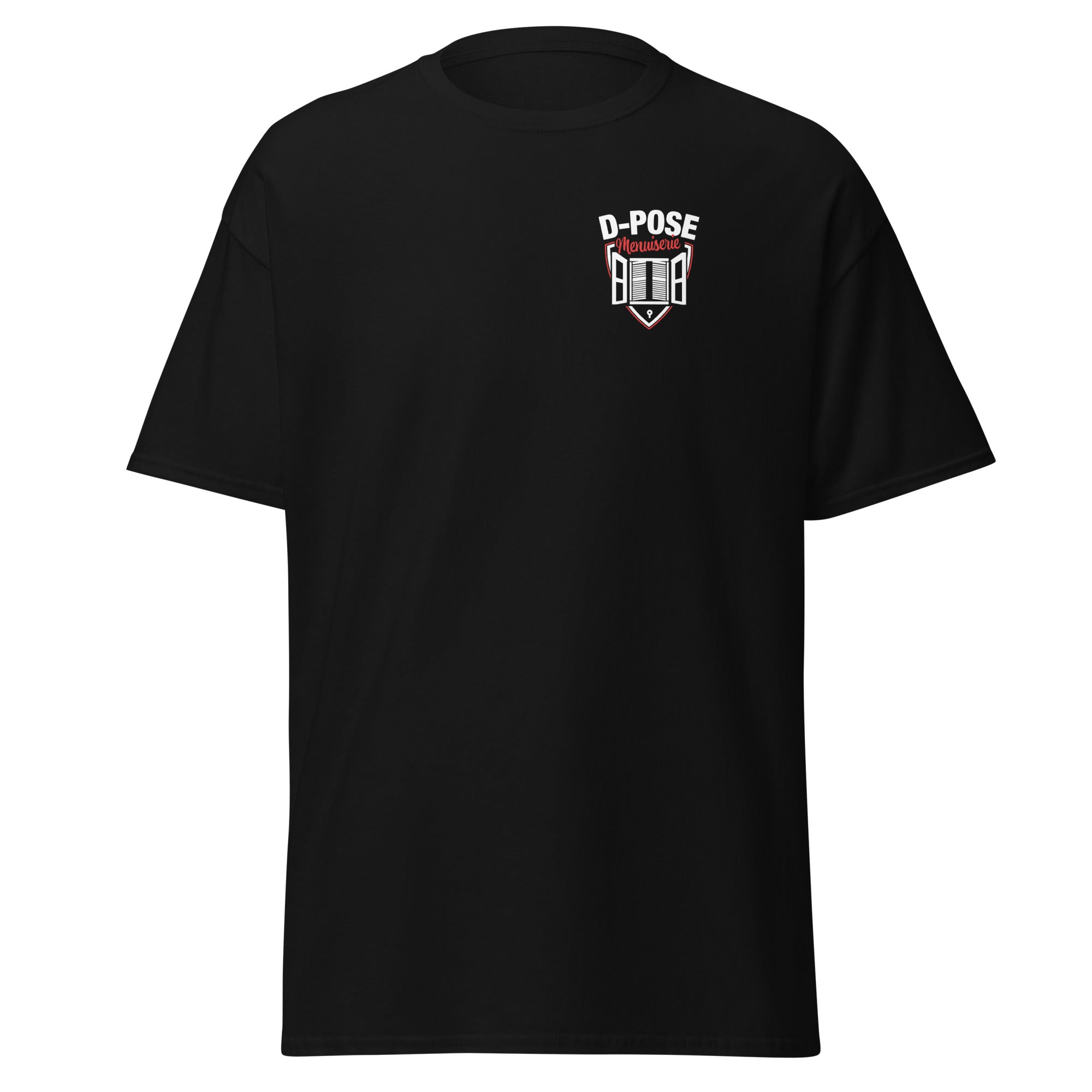 D-POSE - T-shirt classique homme impression num cœur et dos