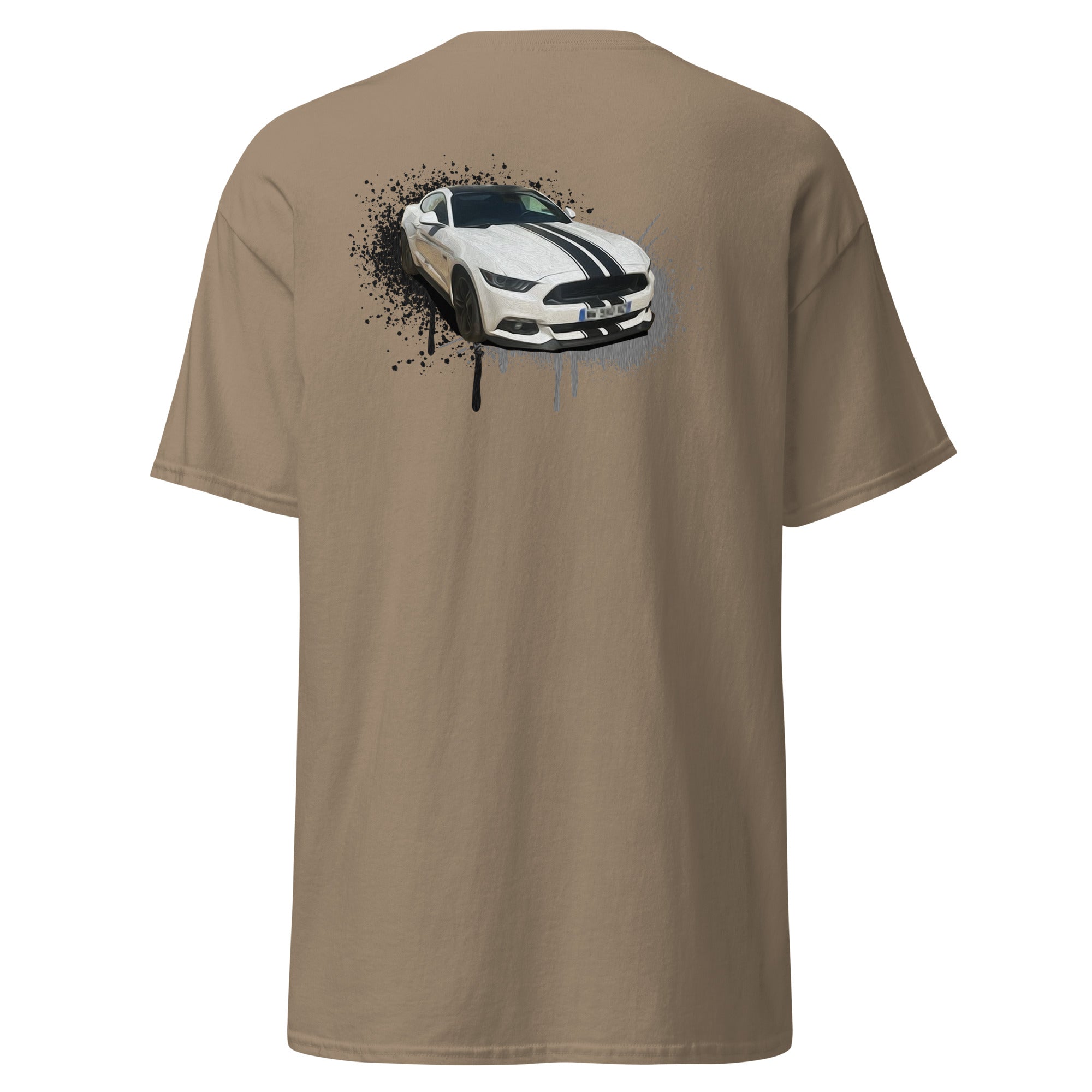 M Devaux - T-shirt classique homme impression cœur et dos