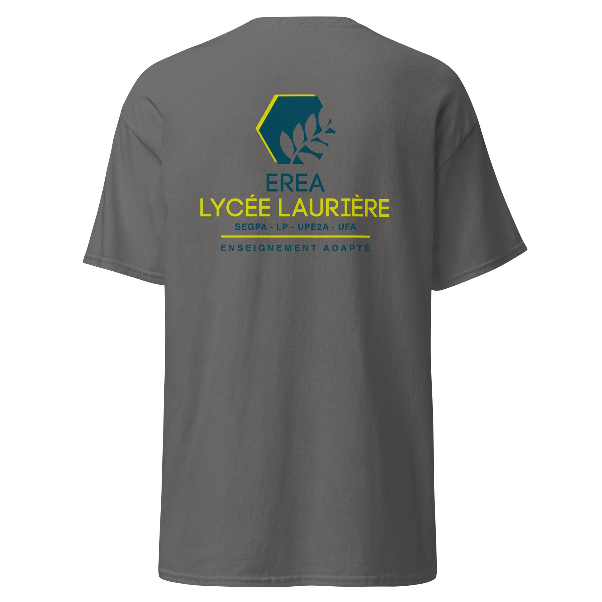 EREA Lycée Laurière - T-shirt classique homme - Imp. cœur et dos