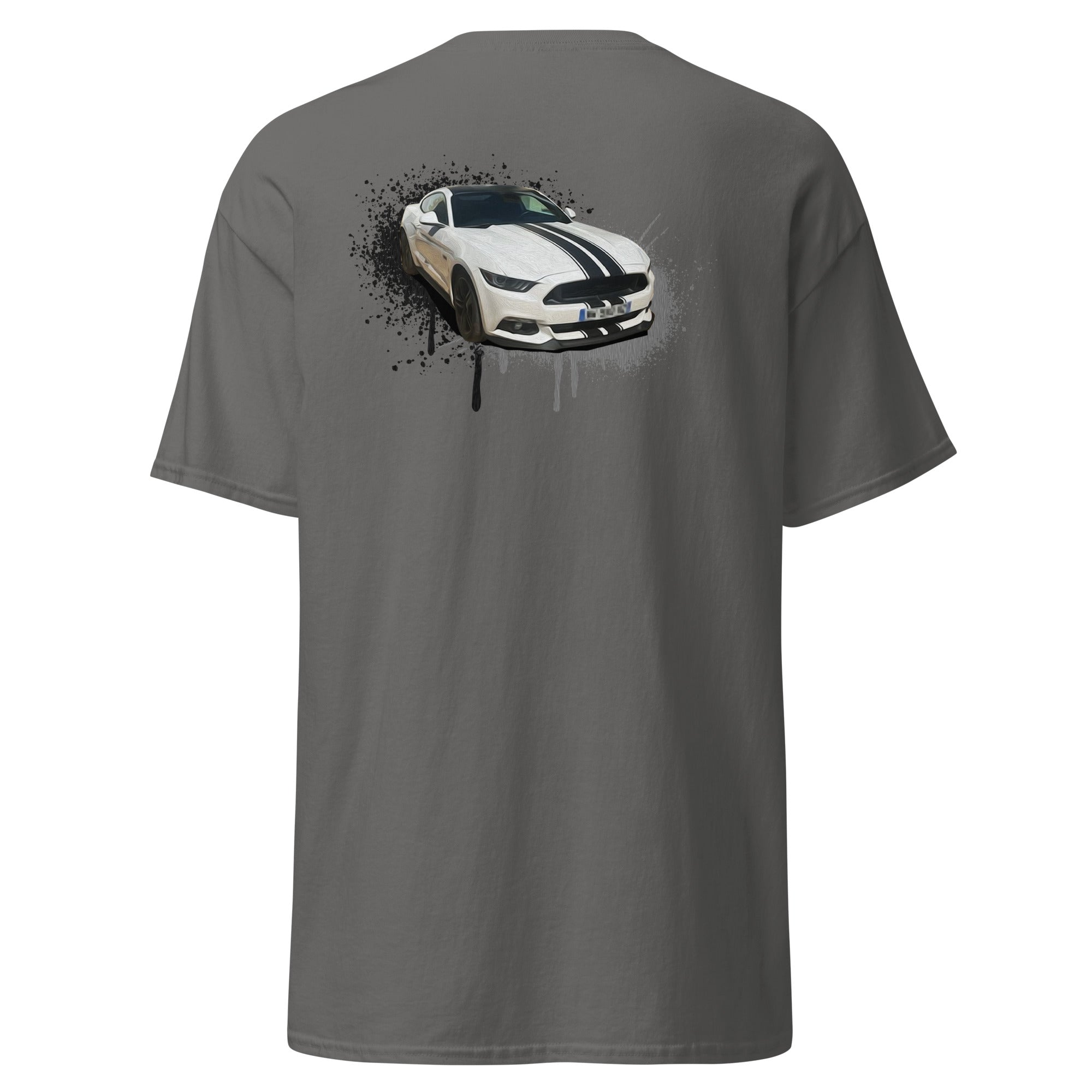 M Devaux - T-shirt classique homme impression cœur et dos