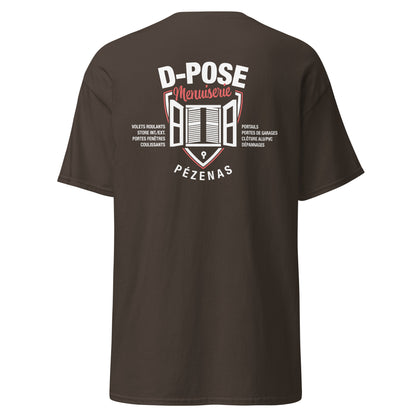 D-Pose - T-shirt classique homme imp num au dos uniquement
