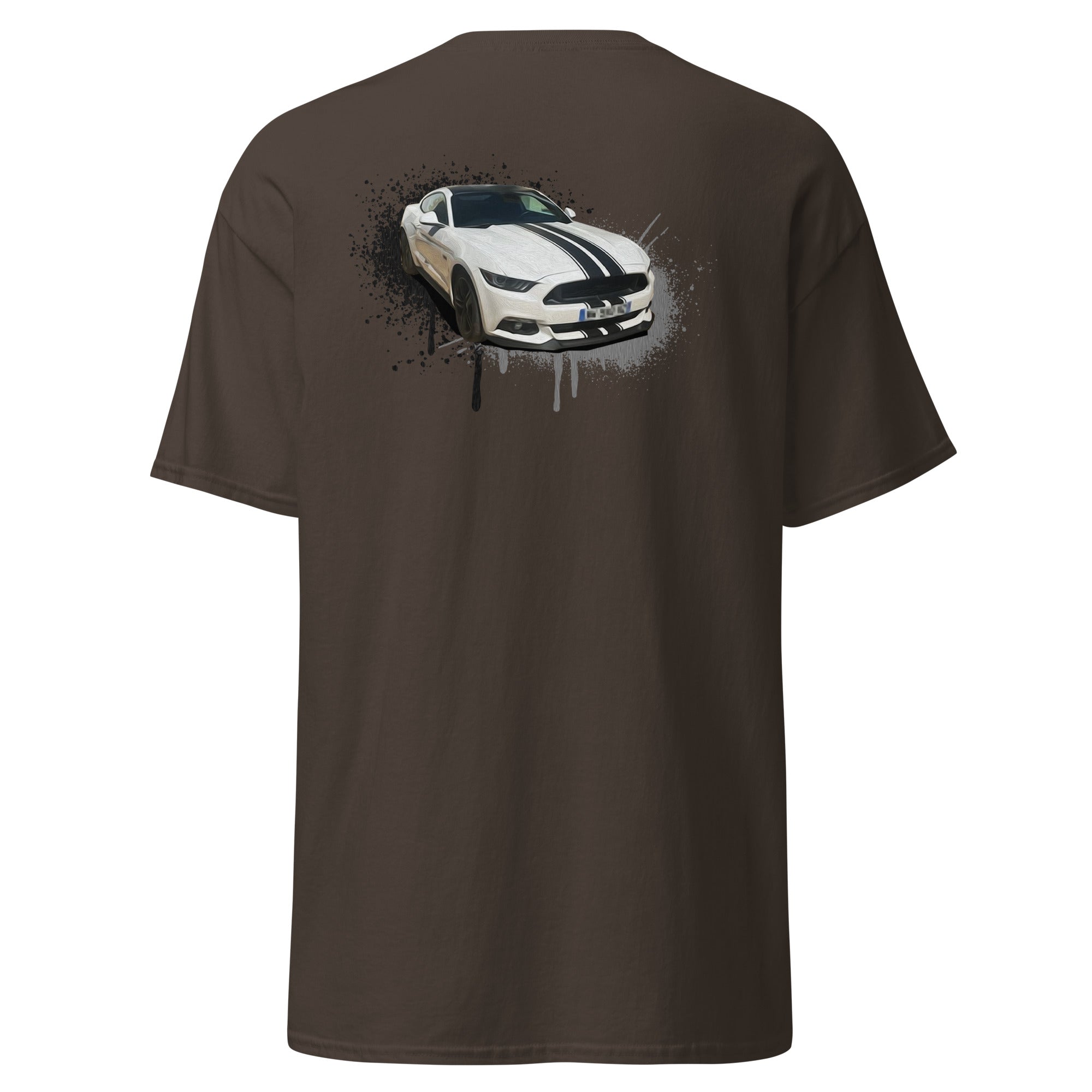 M Devaux - T-shirt classique homme impression cœur et dos
