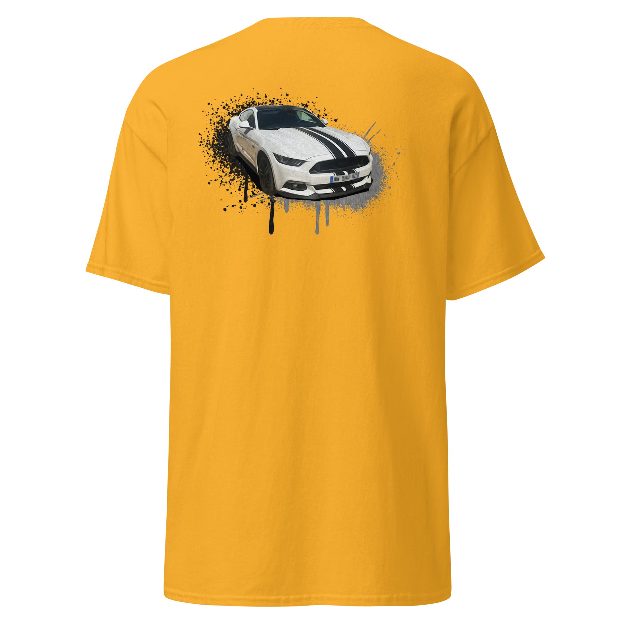 M Devaux - T-shirt classique homme impression cœur et dos