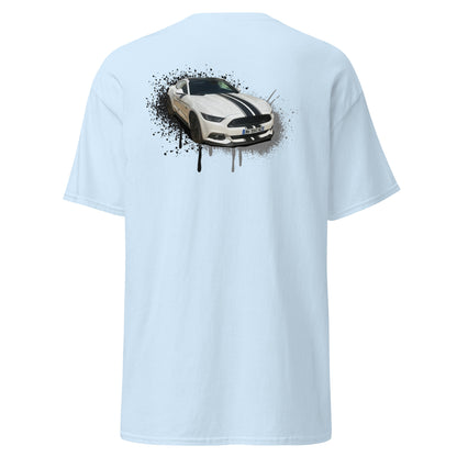 M Devaux - T-shirt classique homme impression cœur et dos