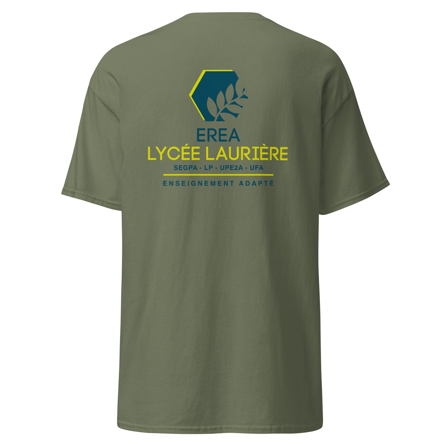 EREA Lycée Laurière - T-shirt classique homme - Imp. cœur et dos
