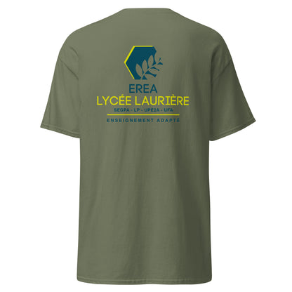 EREA Lycée Laurière - T-shirt classique homme - Imp. cœur et dos