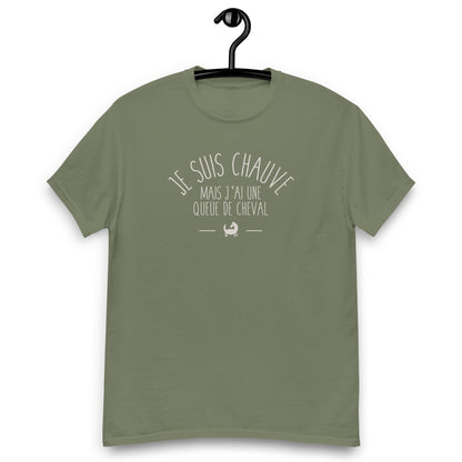 Je suis chauve - T-shirt coton classique homme