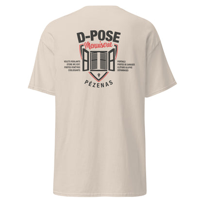 D-Pose - T-shirt classique homme imp num au dos uniquement