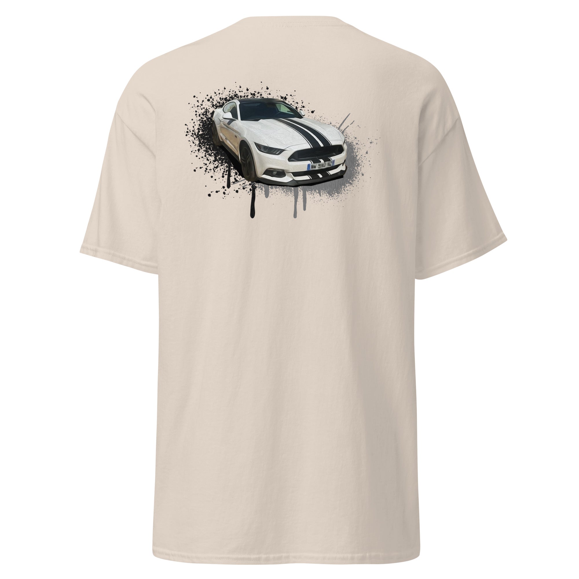 M Devaux - T-shirt classique homme impression cœur et dos