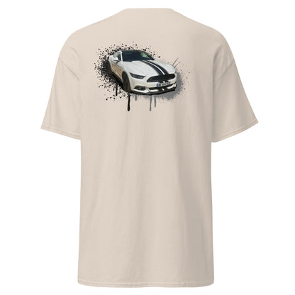 M Devaux - T-shirt classique homme impression cœur et dos